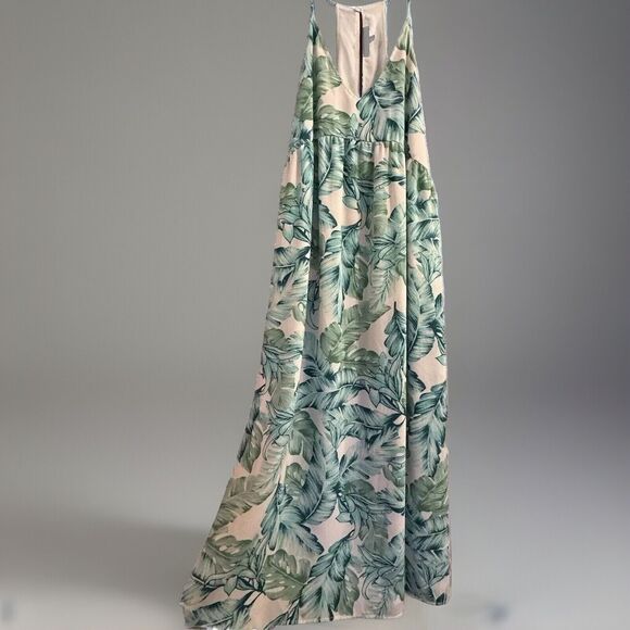 Gibson Dresses & Skirts - Gibson Sundress Womens Small Tropical Maxi Dress Pockets Long Length Beachy